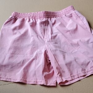 Simply Southern Pink Flat Front Shorts Lightweight Comfort